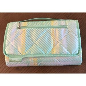 Clinique Quilted Travel Compact Picnic Blanket Gift with Purchase Plaid